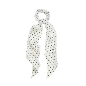 NEW LOST PATTERN NYC chiffon neck scarf in white
